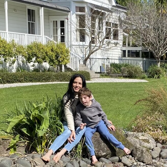 Medicinal cannabis advocate and Auckland mother Katy Thomas with her son Eddy.